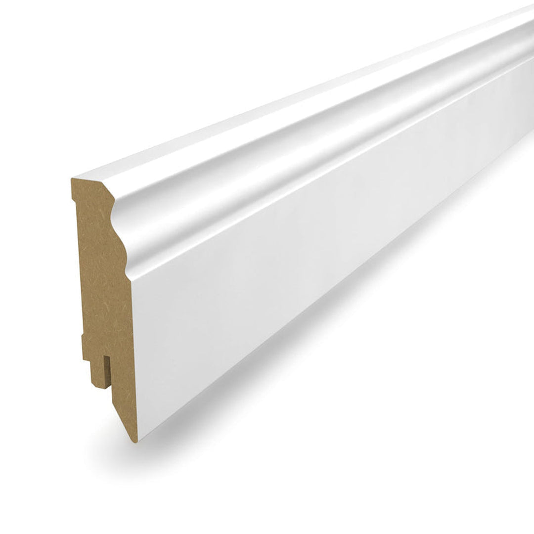 Sockelleiste Hamburger Profil weiß